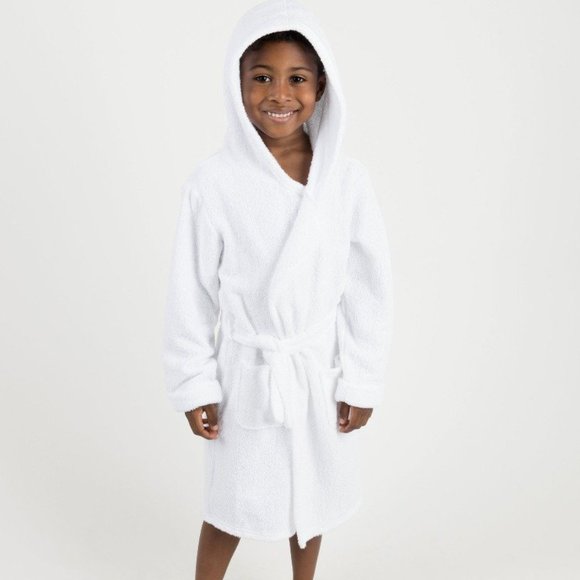 GAP Other - GAP Kids White Terry hoodie Robe sz 6 Swim Cover